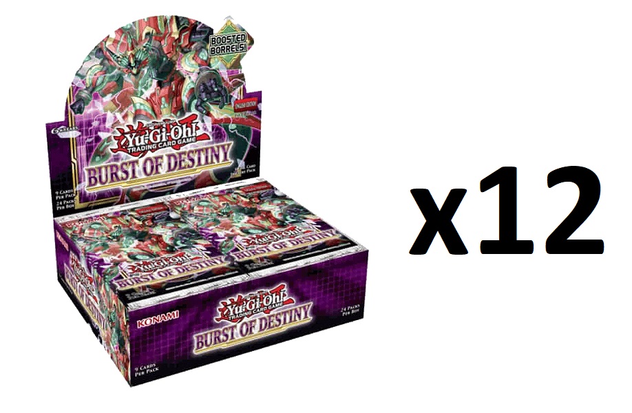 Yu-Gi-Oh Burst of Destiny 1st Edition Booster CASE (12 Booster Boxes)